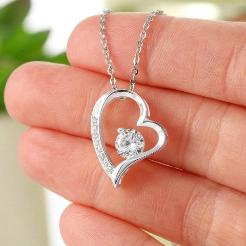 "' Try Again" Forever Love Heart Necklace