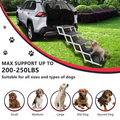 Foldable Dog Stairs for Cars