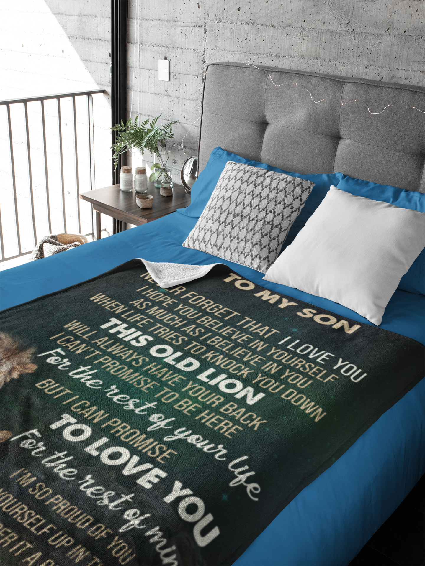 Personalized Son Blanket| Never Forget I Love You | To Son From Dad