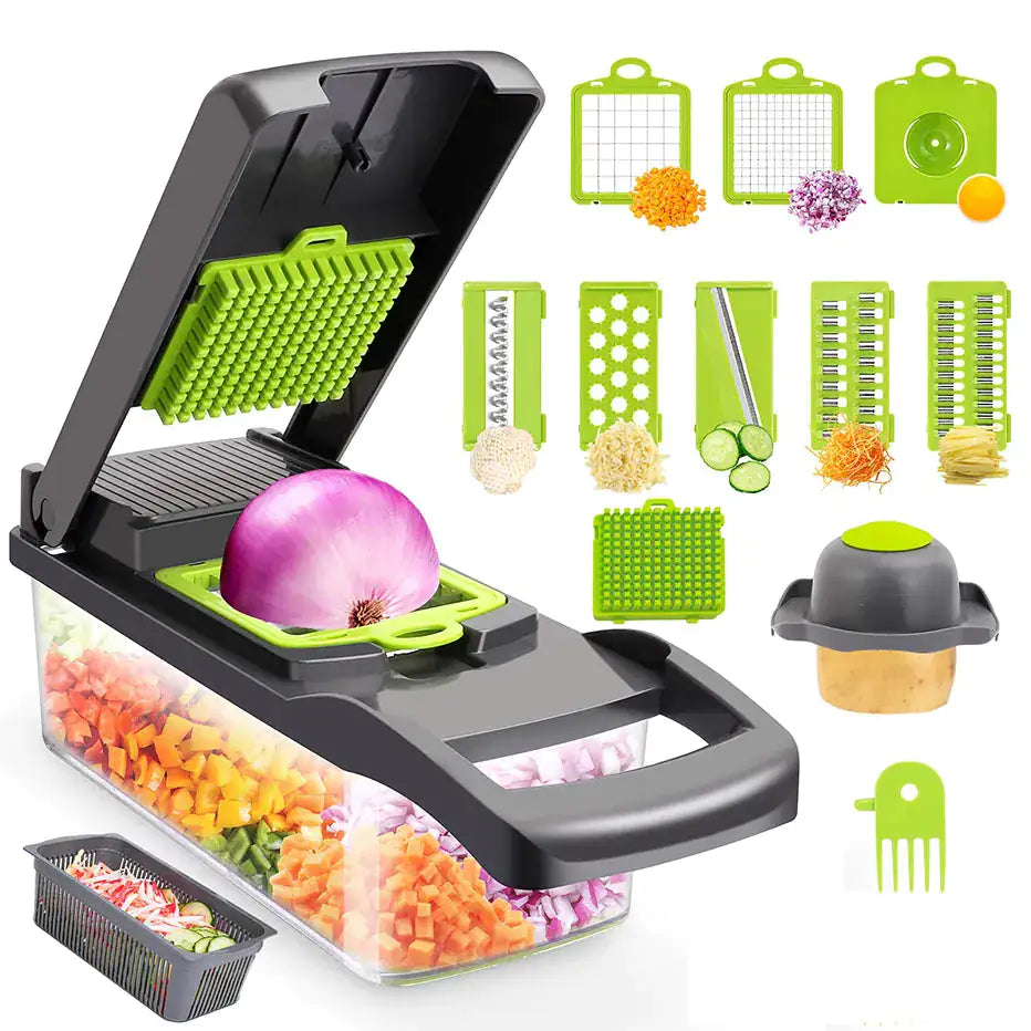 12 in 1 Vegetable Cutter Chopper With Basket